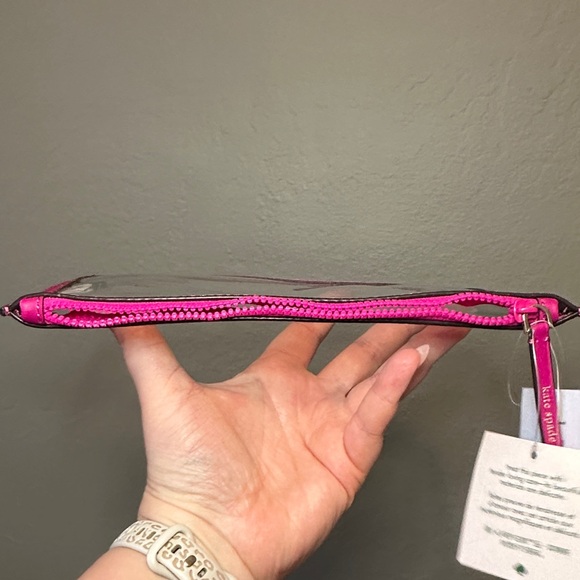 NWT - Kate Spade Jae Slim Cosmetic Pouch Transparent/Clear Makeup Bag - Picture 11 of 15